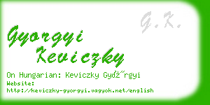 gyorgyi keviczky business card